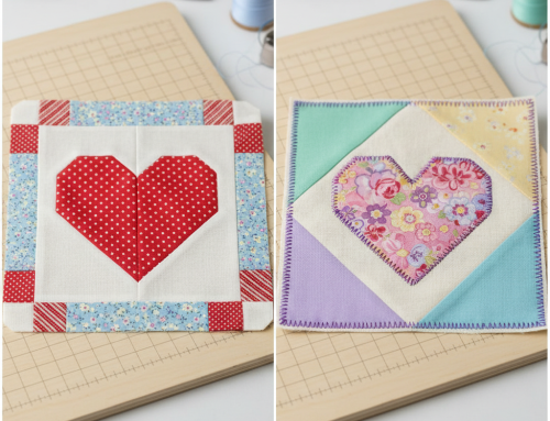 6″ Heart Block Challenge – sew, crochet, knit, embroider, needlepoint – any block!